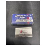 Fiocchi 9 MM qty 50