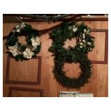 Wall of wreaths and frames