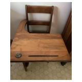 Antique school desk