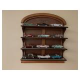 Classic cars of the 50s diecast set with shelf