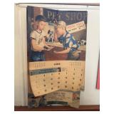 1956 Atlas Calendar Advertiser