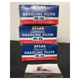 Three Atlas NOS Gasoline Filters