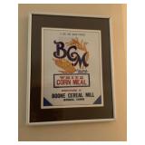 Boone Ia Framed Corn Meal sack