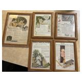 Framed Vintage Advertisers