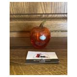 Hand blown Apple Paperweight