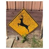 Deer Crossing Sign