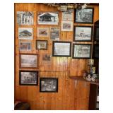Wall of car memorabilia