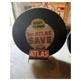 Atlas tire display and tire