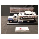 Die cast ford flatbed car hauler