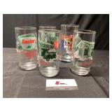 Sinclair and Gulf oil company glasses