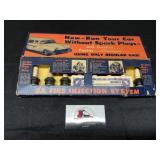 Vintage spark plug display