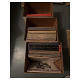3 boxes of record collections, Christmas, country