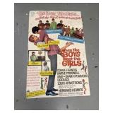 Vintage when the boys meet the girls movie poster