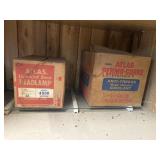 Two Standard Oil Parts Boxes