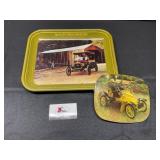 Vintage Automotive Tray and  Decor