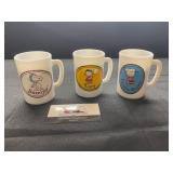 Vintage Avon Peanuts Glasses, Snoopy, Lucy,