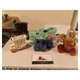 Glass Car planters and decor