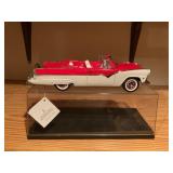 Franklin mint 1955 Ford Sunliner with display