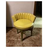 Yellow vanity chair