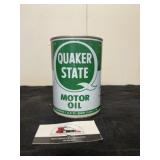Quaker State Motor Oil Tin