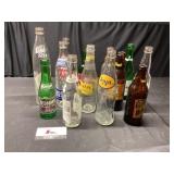 Antique pop bottles