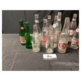 Vintage pop bottles