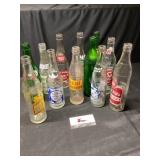 Vintage pop bottles