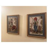Cross Stitch Boy and Girl Art