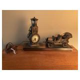 MCM United metal goods clock/ lamp
