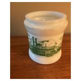 Milk glass canister