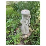 Cement statue and decor