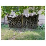 Wood back of garage