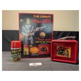 Tom Corbetts Space Cadet Lunch Box, sign and