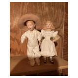 Pair of Franklin Heirloom Doll