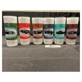 Vintage. Frosted Tumbler classic Cars