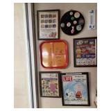 Charlie, Brown and Snoopy, life magazine, tray,
