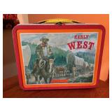 Early West Oregon trail metal lunch box