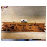 Hoppys Bunkhouse Clothes Corral Sign