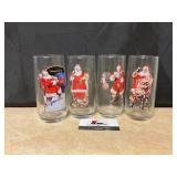Coca Cola Santa Glasses