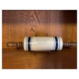 Ceramic Rolling pin  A W Lohnman Wheatlznd Iowa