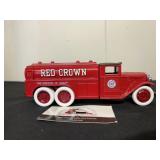 Red Crown Die Cast Bank