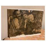 Poster on cardboard