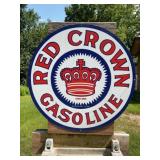 Red crown  Gasoline Sign