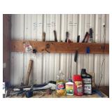 Shelf of Miscellaneous Garage Items