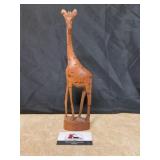 Wooden Giraffe Figure