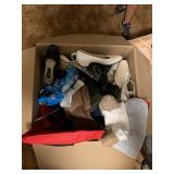 Box of miscellaneous clothing, and shoes