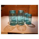 Blue Ball Mason Jars