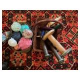 Vintage yarn and sewing spools