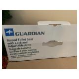 Guardian raised toilet seat
