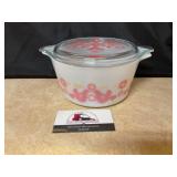 Pyrex Friendship Dish Pink and White